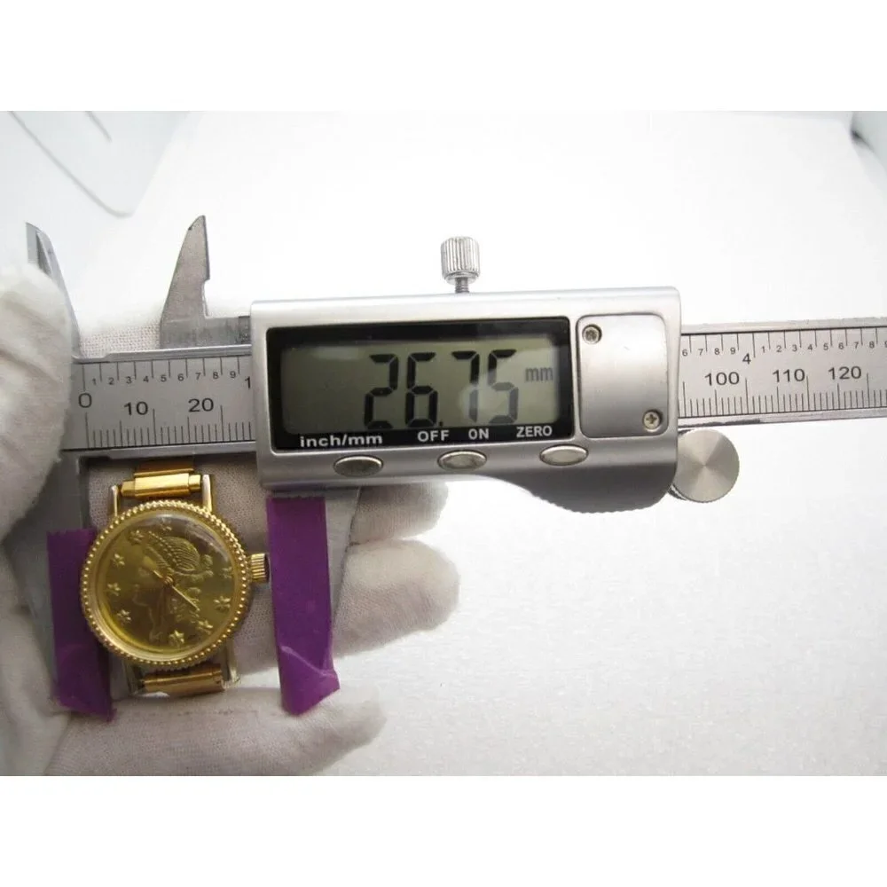 Vtg Women Liberty 1891 Hand Wind Analog 26mm Dial Causal Round Watch (G296)